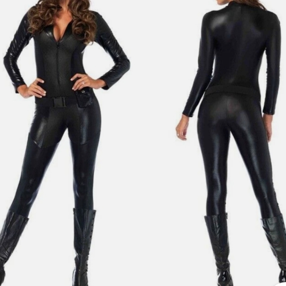 Dark Knight Rises Catwoman Black Jumpsuit Costume (Jumpsuit Only)